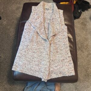 LOFT Multicolor Sleeveless Cardigan